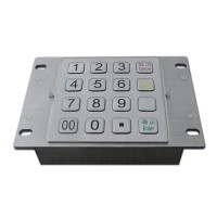 atm kiosk metal keypad